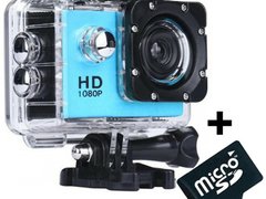 Camera Sport iUni Dare 50i Full HD 1080P, 5M, Waterproof, Albastru + Card MicroSD 8GB Cadou