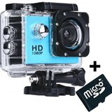 Camera Sport iUni Dare 50i Full HD 1080P, 5M, Waterproof, Albastru + Card MicroSD 8GB Cadou